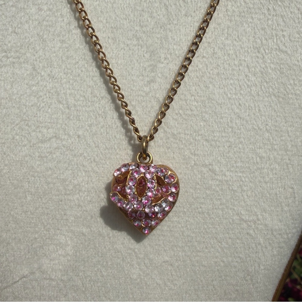 2002 Chanel Heart Pendant Necklace